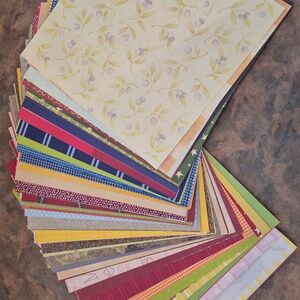ASSORTED Patterned 12" X 12" Craft, Scrapbook, Card Making Paper, 162 Sheets